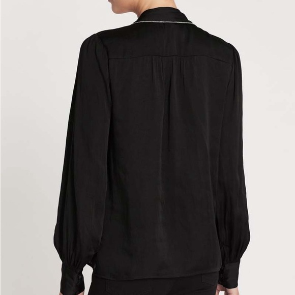 Paige black Selene Blouse size large - Picture 3 of 12
